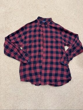 Men's Red & Black Flannel